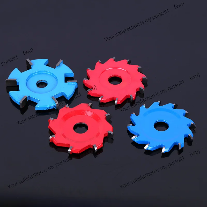 Alloy Tools Aluminum Plate Slotted Sheet Wood Engraving Six-tooth Blade Root Engraving Peeled Tea Tray Angle Sharpening
