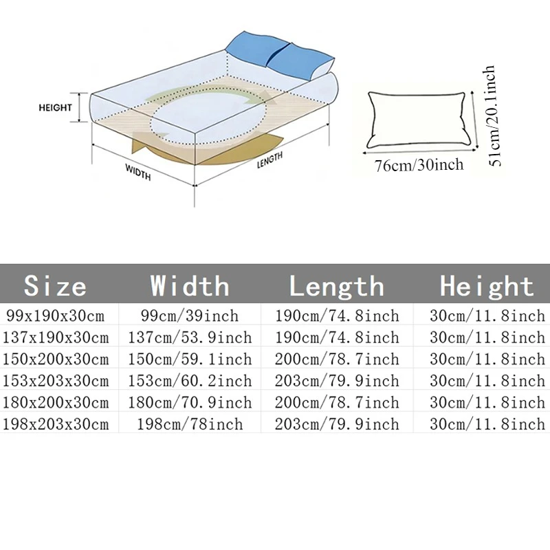 New Deluxe Waterproof Mattress Cover With Elastic edge 360 Degree Wrap Mattress Protector Breathable Bedding product 매트리스 커버