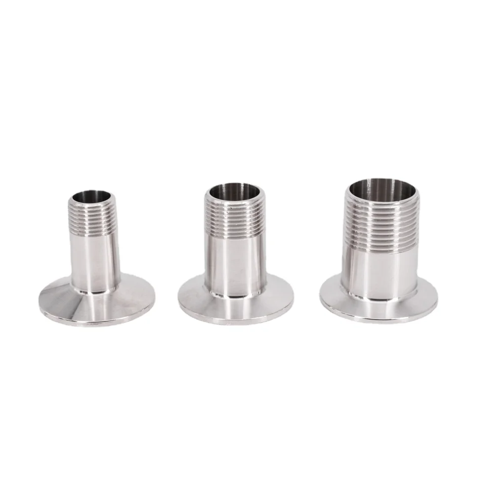 

1/4" 3/8" 1/2" 3/4" 1" 1.2" 1.5" BSPT Male x 0.5" 0.7" 1" 1.5" 2" Tri Clamp SUS 304 Stainless Sanitary Coupler Fitting Homebrew