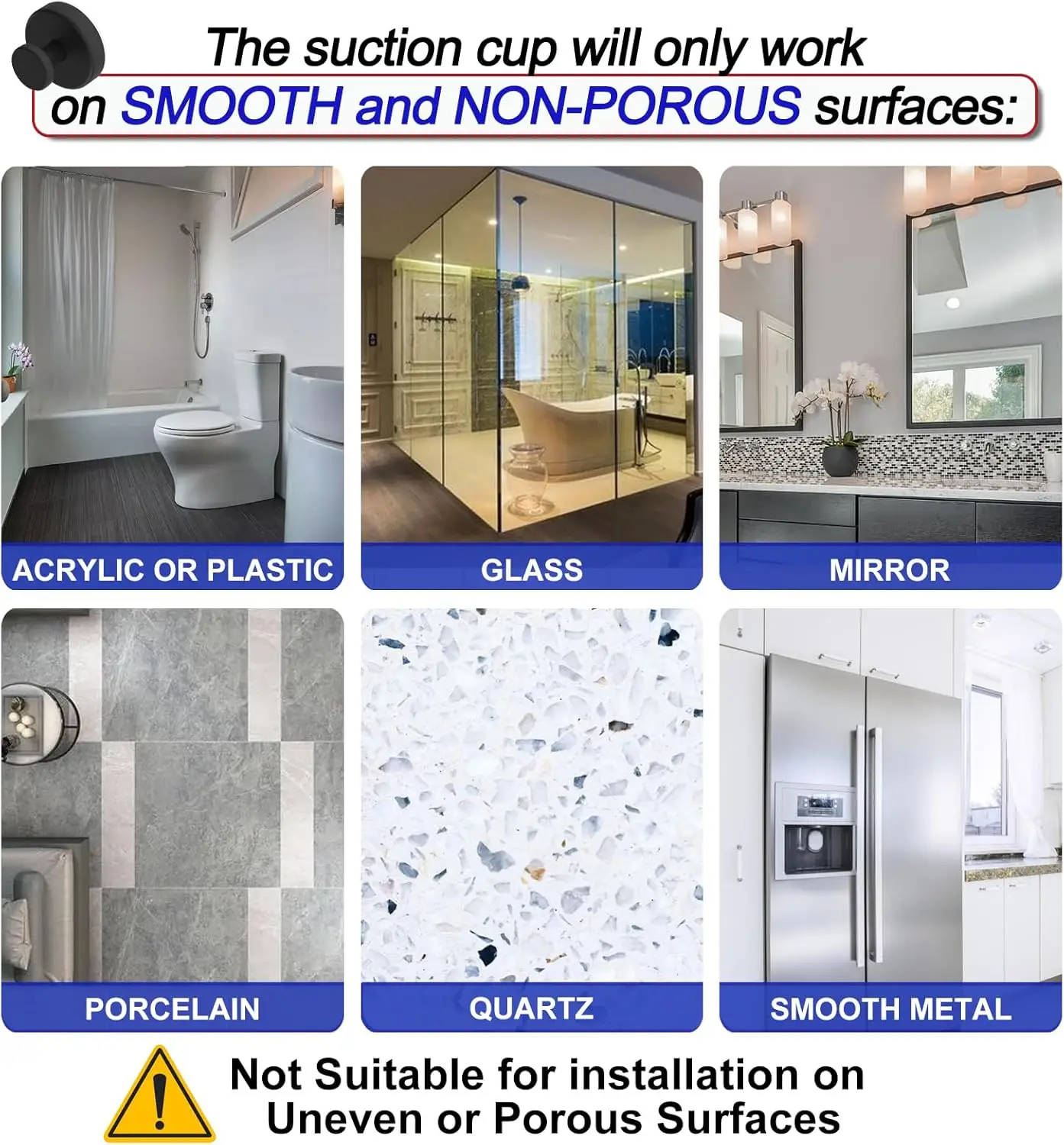 ถ้วยดูด Hook สูญญากาศที่แข็งแกร่งห้องน้ําดูดถ้วย Hooks ผ้าเช็ดตัวกันน้ํา PP แขวนผนังแบบใช้ซ้ําได้สําหรับแขวน Robe