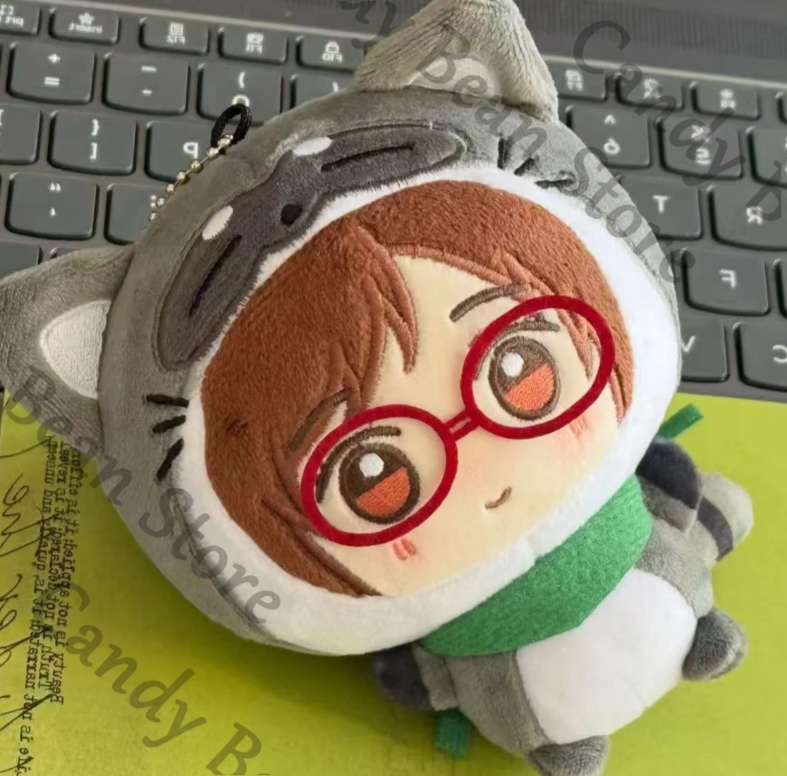 アニメ進撃の巨人ハンジ・ゾエコスプレふわふわ-10cn-綿マウメットキーホルダー漫画人形玩具ペンダントキーリングクリスマスギフト