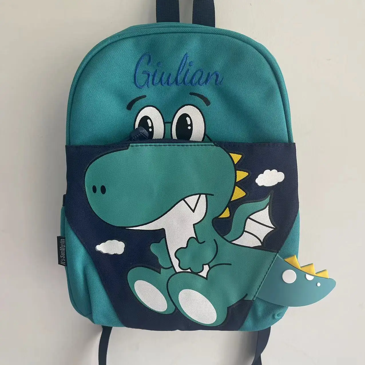 

Personalized Custom New Cartoon Cute Dinosaur Bag, Embroidered With Your Name Children Backpacks, Lightweight Outdoor Travel Bag