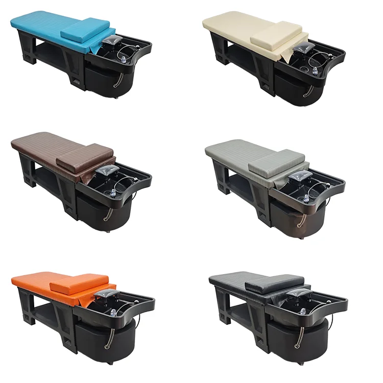 Plastic Hair Washing Salon Shampoo Spa Bed Sink Bowl Shampoo Bed Spa Head Bed