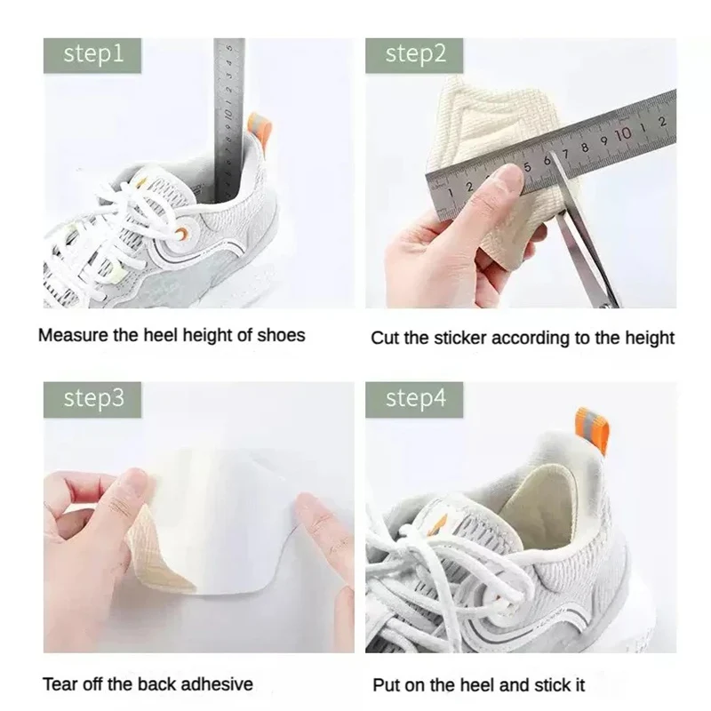 10pcs/set Insoles for Shoes Patch Heel Pads for Sport Shoes Adjustable Size Feet Pad Insole Heel Protector Back Sticker