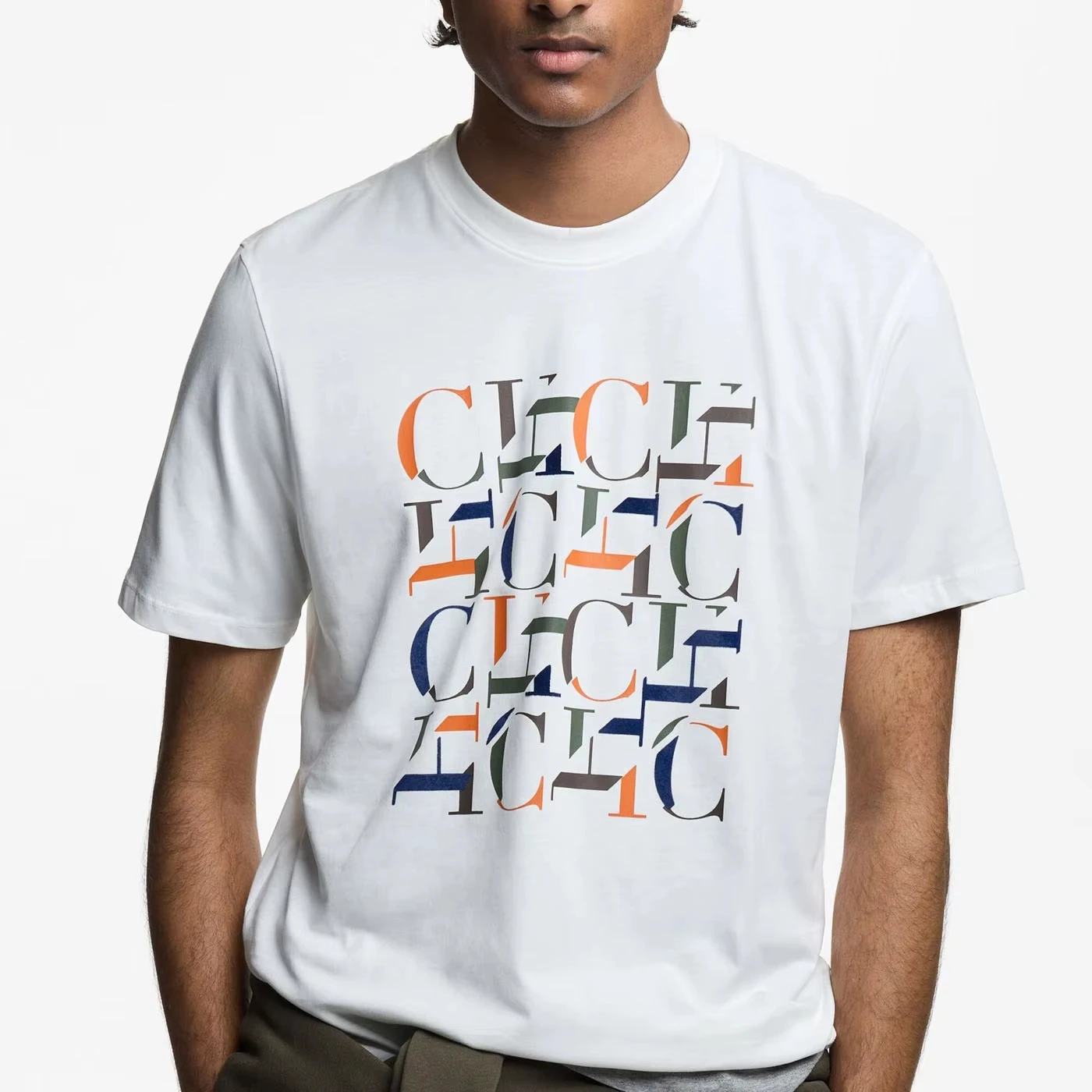 

2025 High-quality Summer Light Luxury Printed Letter T-shirt Cotton Unisex Fashion Short-sleeved Top T-shirt High-end Design