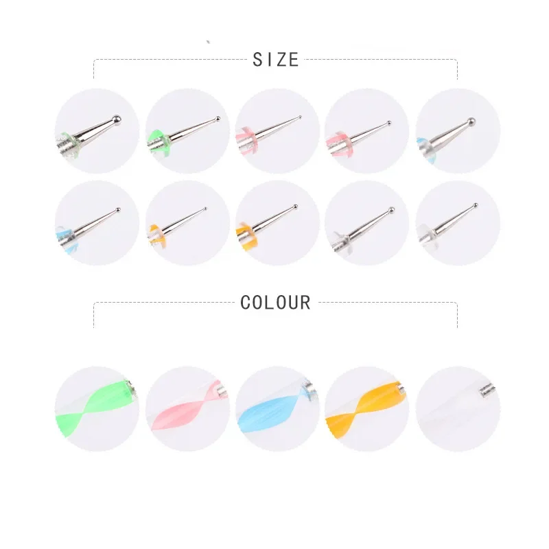 Stylo à pois avec poignée en biscuits pour Nail Art, kit d'outils de pinceau de peinture, acheter en vrac, payer un seul frais d'expédition, seulement 5 pièces/ensemble