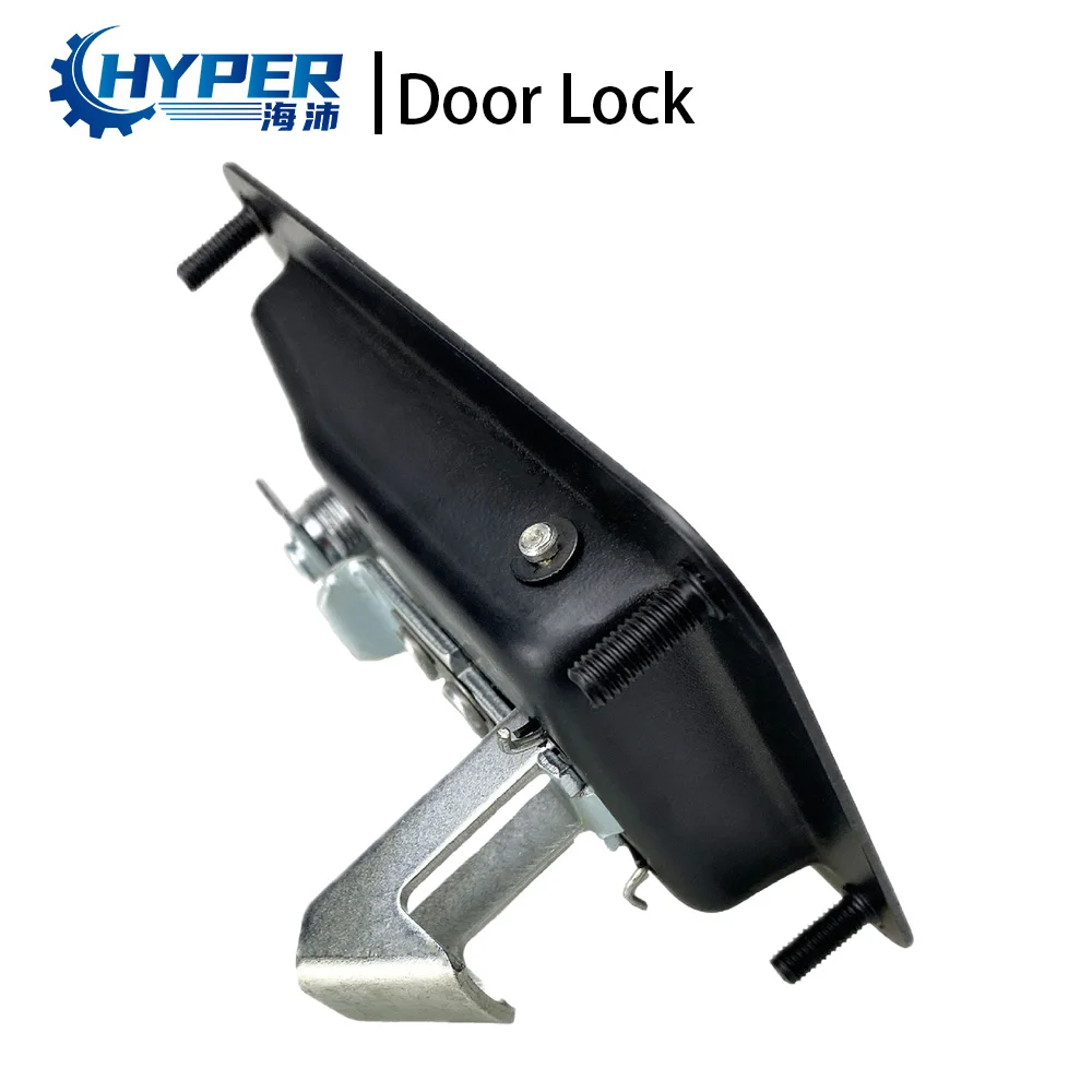 General Black Carbon Steel Paddle Door Lock Blight Stainless Steel Canopy Door Locks For Silent Generator Set Genset solution