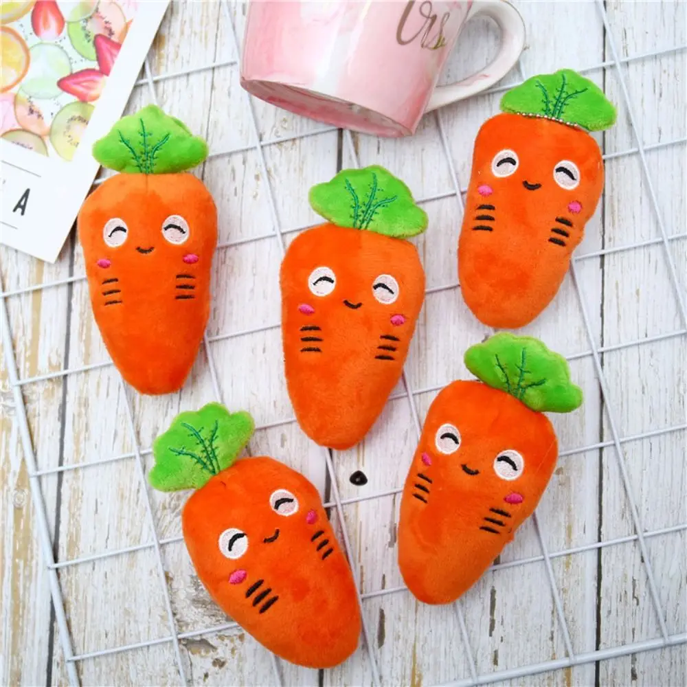 Bag Accessories Backpack Decoration Cartoon Key Holder Vegetables Carrot Keychain Carrot Plush Keychain Plush Carrot Keyring