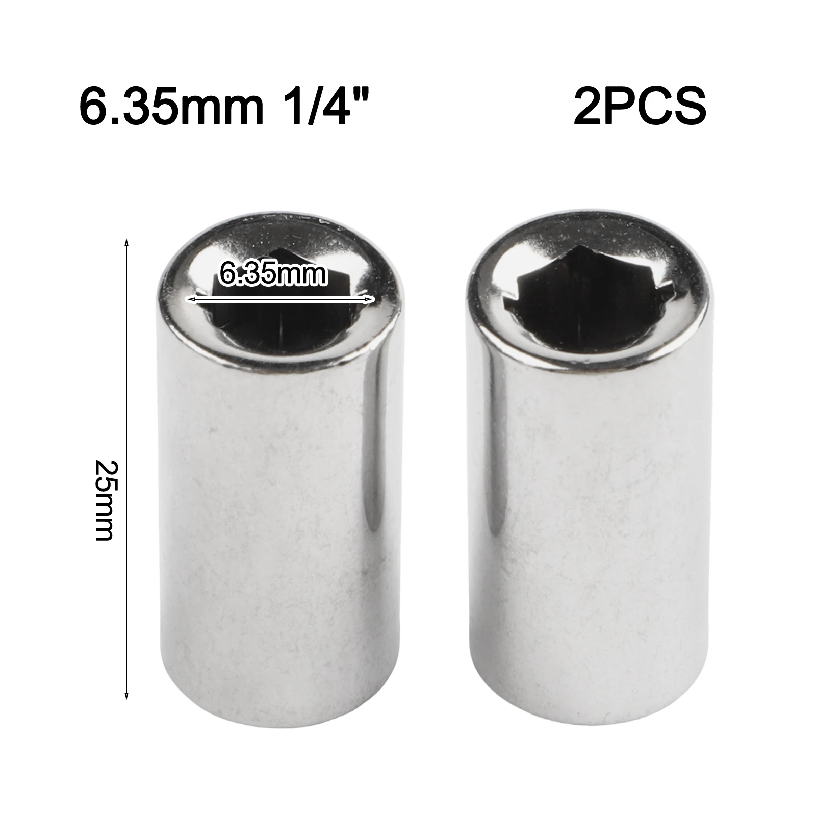 2er-Pack 1/4-Zoll-Vierkantantrieb auf Sechskant-Adapter, Schraubendreher-Bit-Konverter aus Chrom-Vanadium-Stahl für Elektrowerkzeuge – Detail 13
