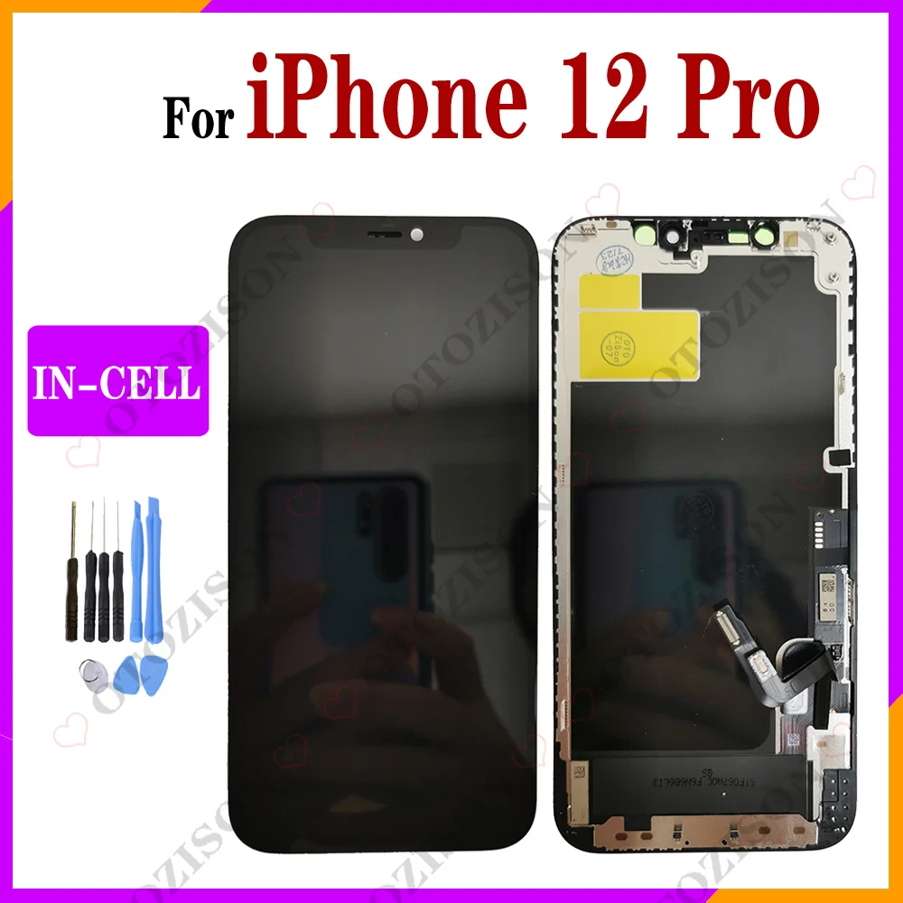 

Incell Display For iPhone 12 Pro LCD Screen Touch Digitizer Sensor Assembly No Dead Pixel Replacement For iPhone 12Pro Display