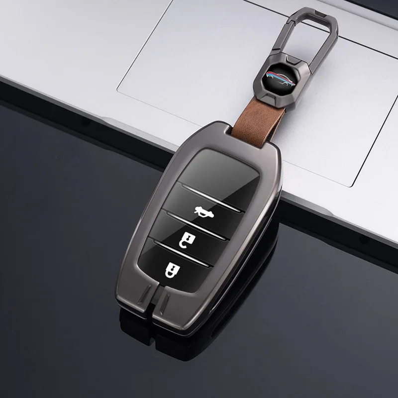 

Metal Zinc Car Remote Key Case Cover for Toyota RAV4 Crown Hilux Fortuner Camry Land Cruiser Prado Protect Shell Fob Accessories