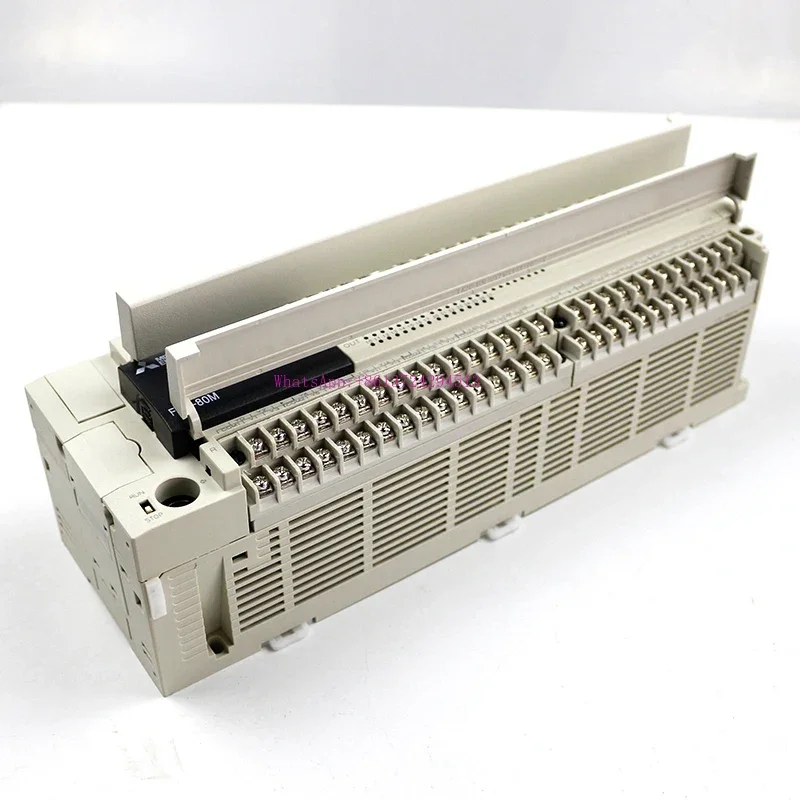 FX3U-80MERS-A PLC is connected to the Mitsu  bishi PLC Expansion Module with A large built-in pulse capacity of up to 64K