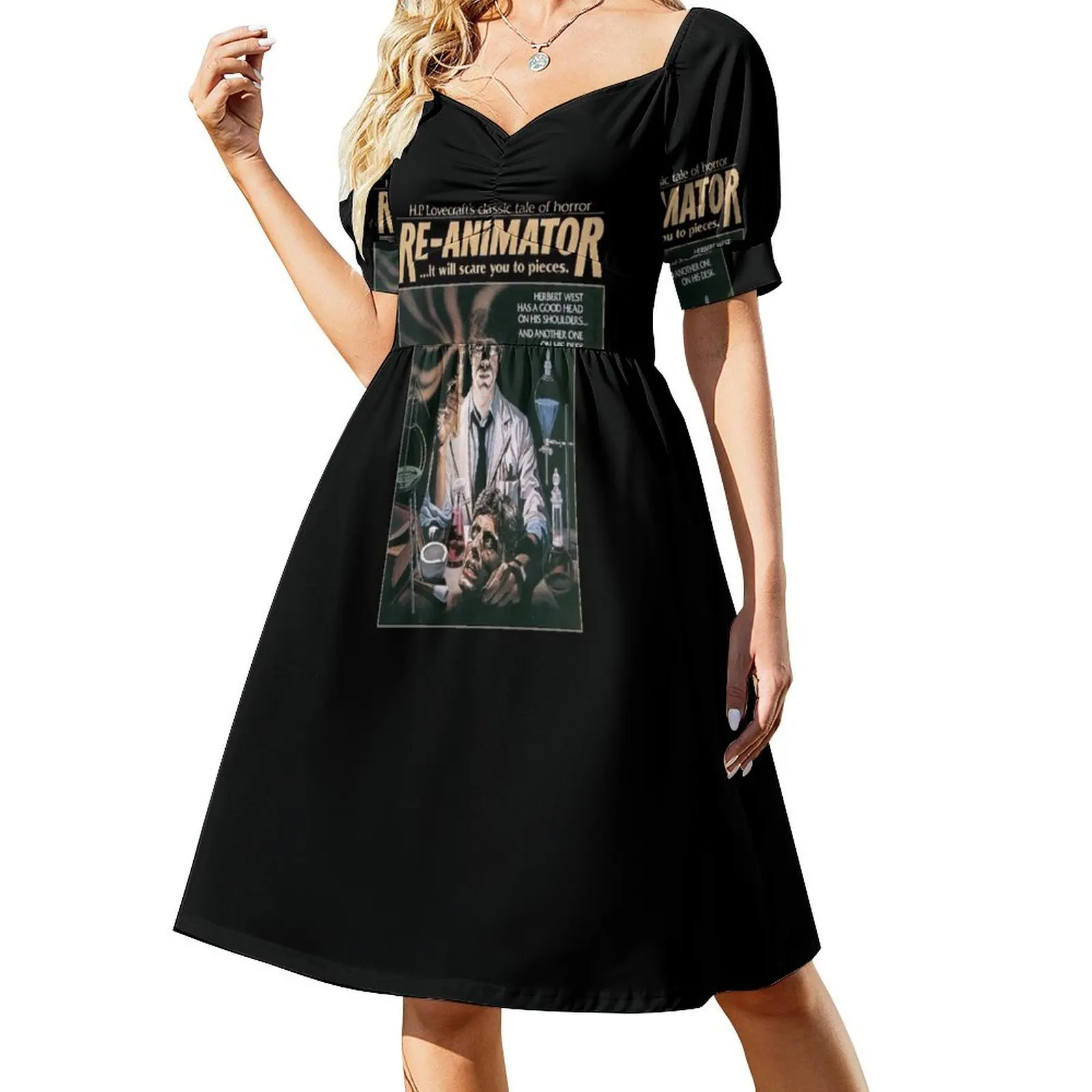 

ReAnimator Short-Sleeved Dress elegant chic wedding evening dresses summer dresses bandage dress women's summer clothing 2025