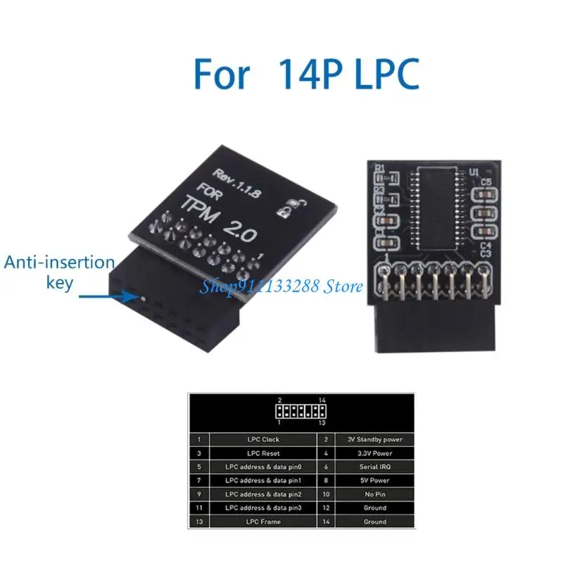 G88D 14 PIN LPC Trusted Platform Modul für Safe Computing