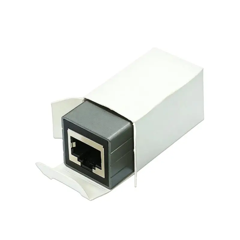 31BA Aluminum RJ45 Coupler RJ45 Connector Networking Extender With Shielding Reliabled Data Transfer Easy Installation