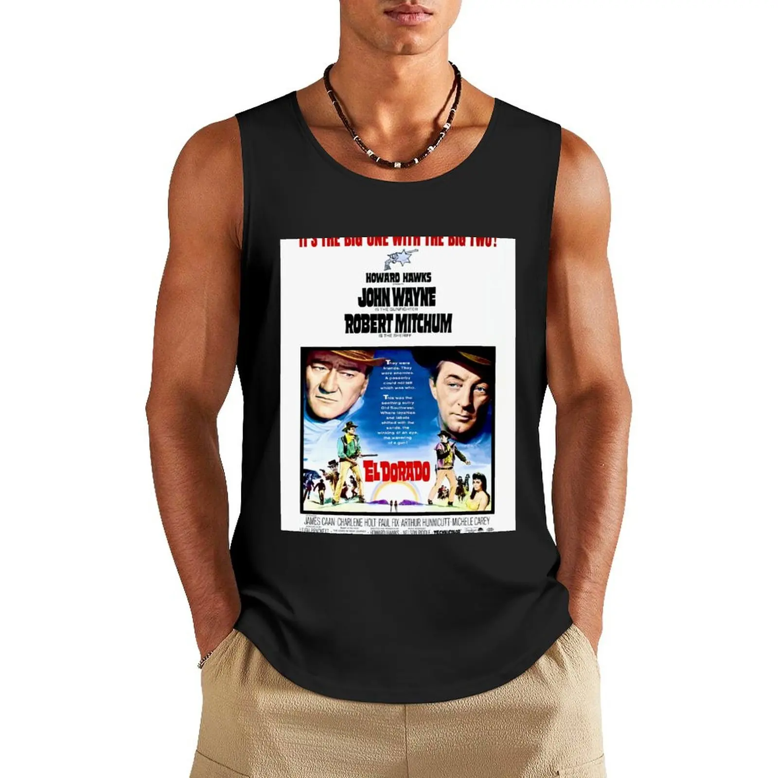 El Dorado (1966) Movie Poster Tank Top summer Men's tops Sleeveless T-shirt