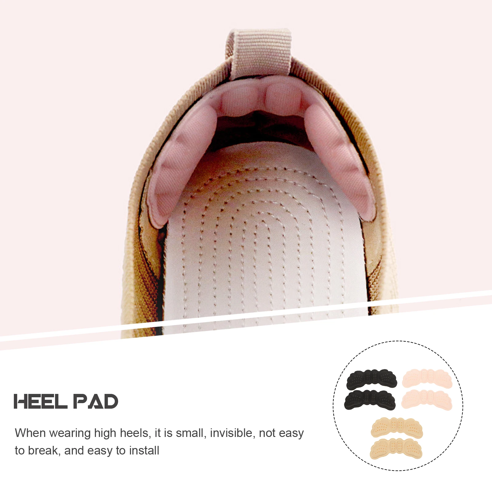 

3 Pairs Cushion Anti-slip Heel Patch Guards for Shoes Protection Dispensing Grips Pads Man