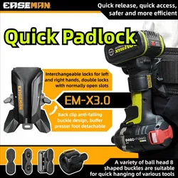 EASEMAN Portable Quick Padlock Buckle Professional Tool Parts Multifunctional Quick Hang Hook Wood Carpentry Tools Accessories