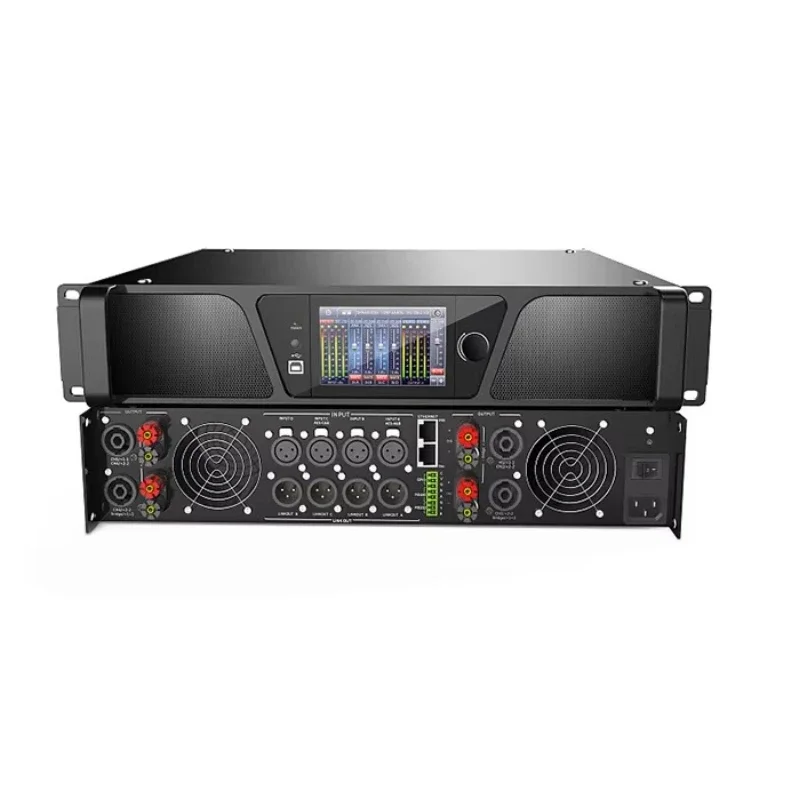 TCP/IP Controlled 4-Channel DSP Digital Power Amplifier