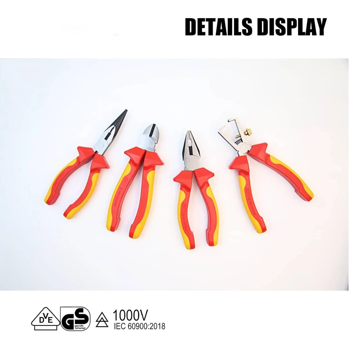S680A-15 15PCS Insulated Tool Set High Hardness Multifunctional Tested By 10000V High Voltage 15PCS Insulation Tool Kit