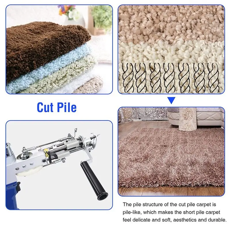 EYFL-Long Velvet Tufting Gun 4-25 Needle Step Function, For Carpet Weaving- Shuttle Loom Tool Featuring US Plug