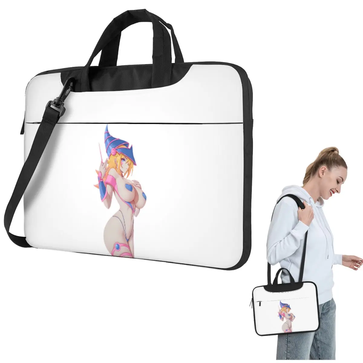 

Dark Magician Girl - сексуальная сумка для ноутбука через плечо Dmg, сумка для компьютера, устойчивая защитная сумка для ноутбука для Macbook Pro