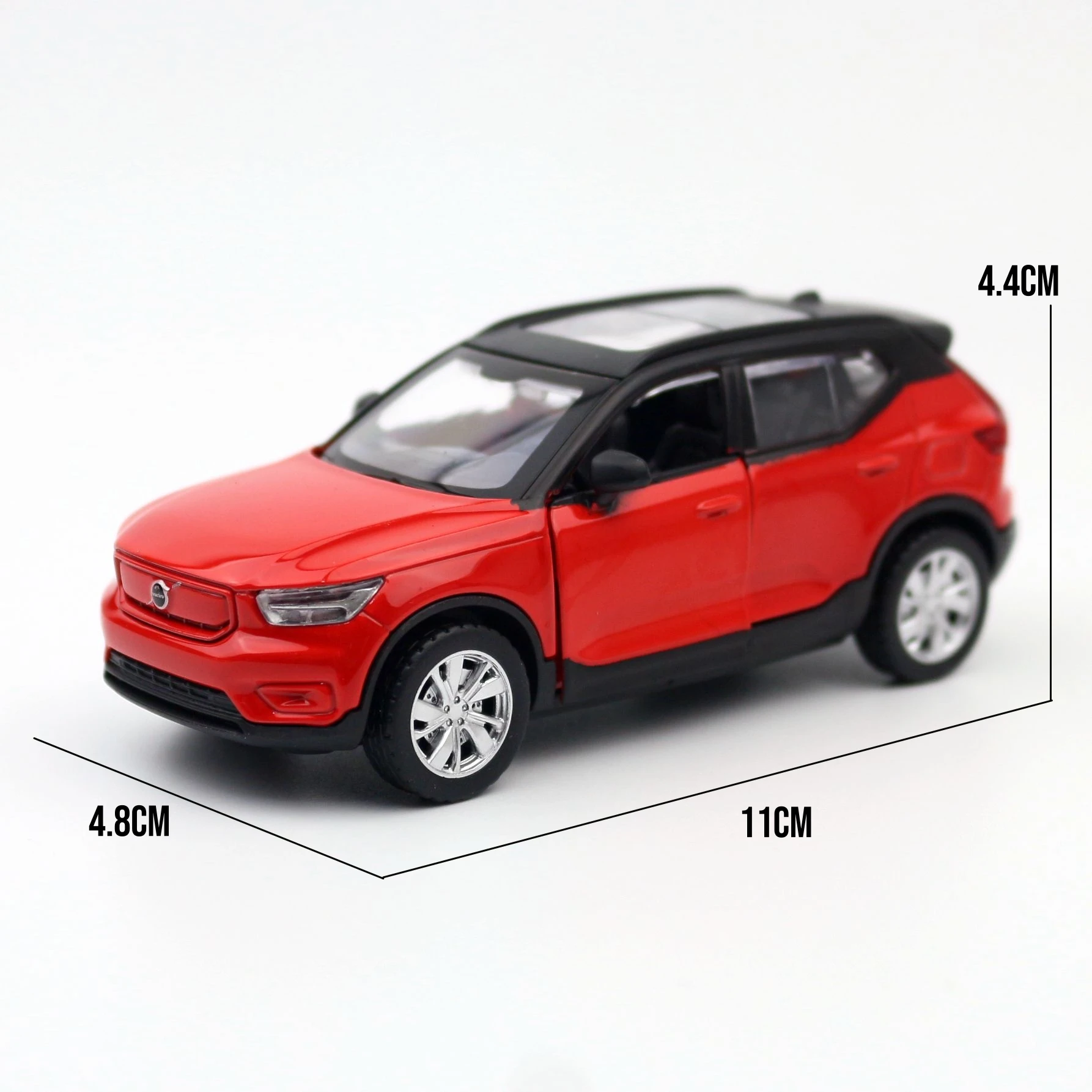 1/39 Volvo XC40 SUV Toy Car For Children MSZ Diecast Hybrid Vehicle Miniature Pull Back Free Wheels Collection Gift For Boys