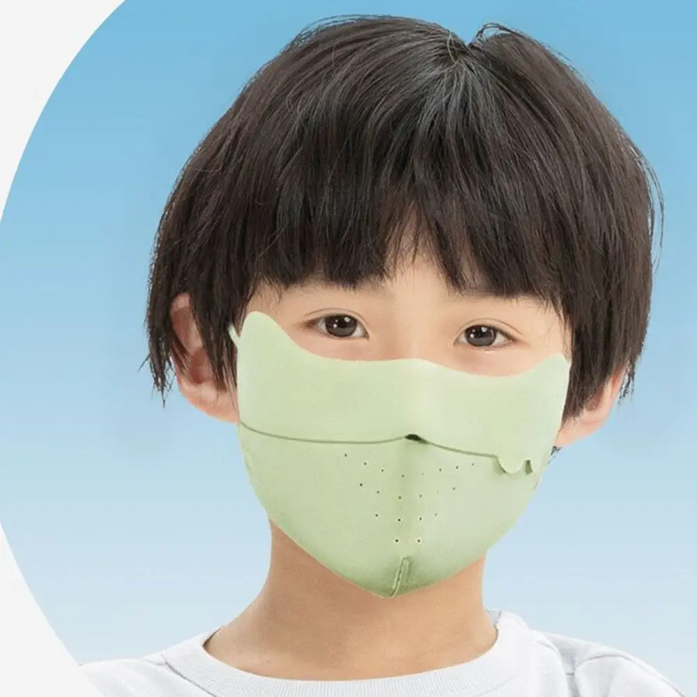 Ice Silk Mask Children's Sun Protection Mask New Adjustable Breathable Eye Protection Mask Sun Mask Seamless Mask