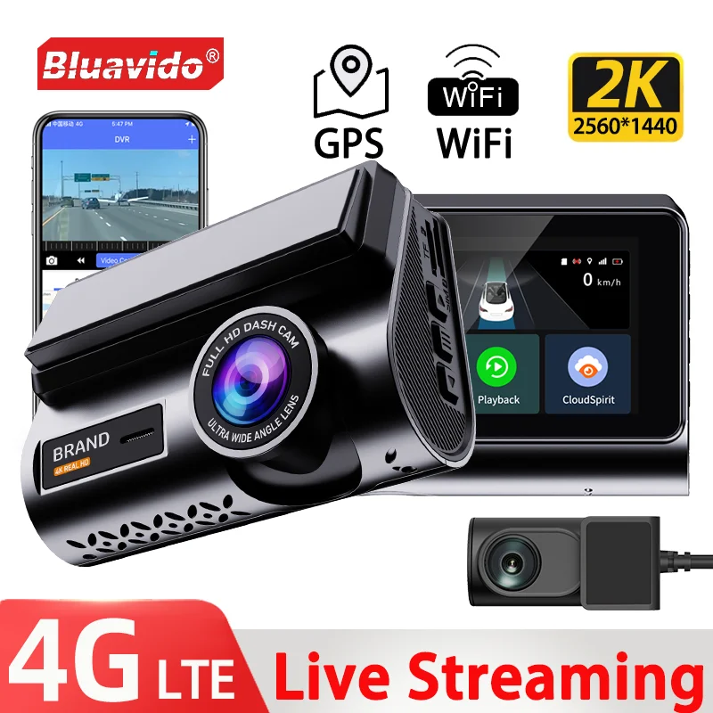 

Dash Cam 2K Super HD Night Vision Car Video Recorder Supports WiFi Monitoring 24 Hours Parking Monitor