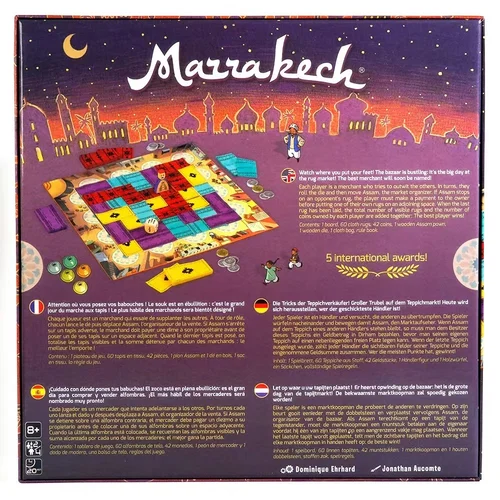 Imagen 2 del producto Marrakech |   Juego de estrategia para familias y adultos |   Años 8+ |   Juegos de mesa de cartas de 2 a 4 jugadores