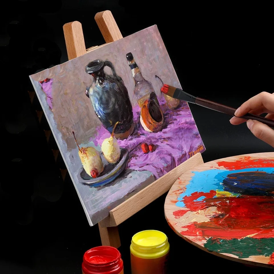 9-Farben-Acrylfarben, erhältlich in großer Kapazität von 50 ml. Das Set enthält Malen, Färben, Kunst, Malerei und Graffiti. – Detail 5