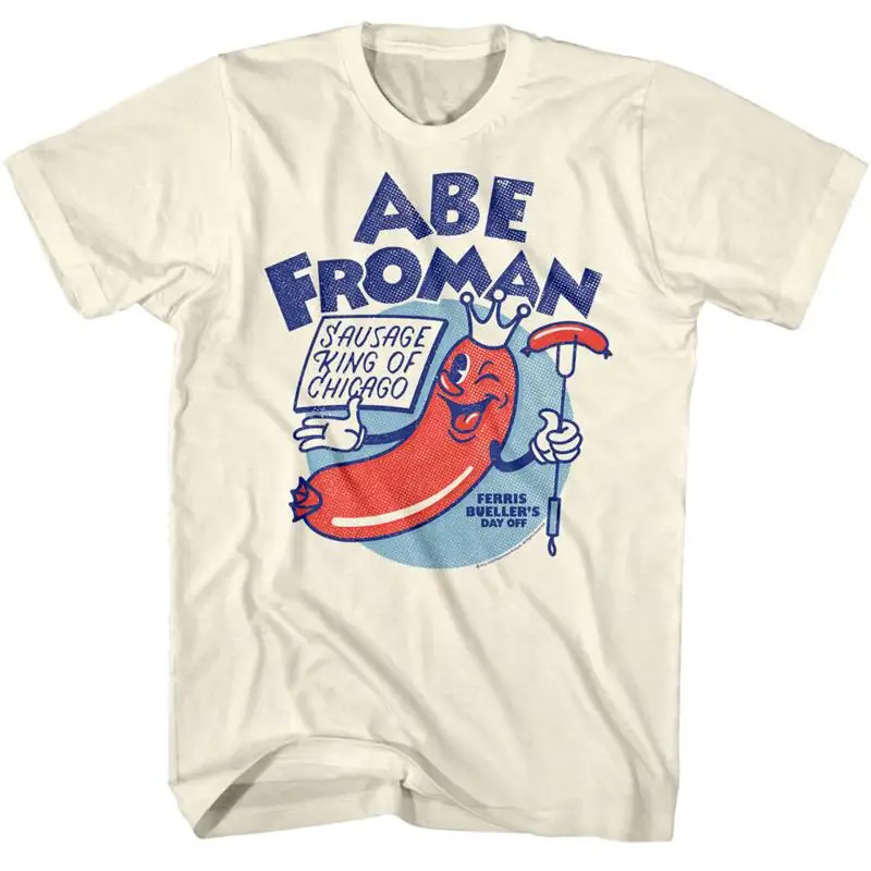 Ferris Bueller Abe Froman salchicha rey de Chicago camiseta para hombre día libre comedia