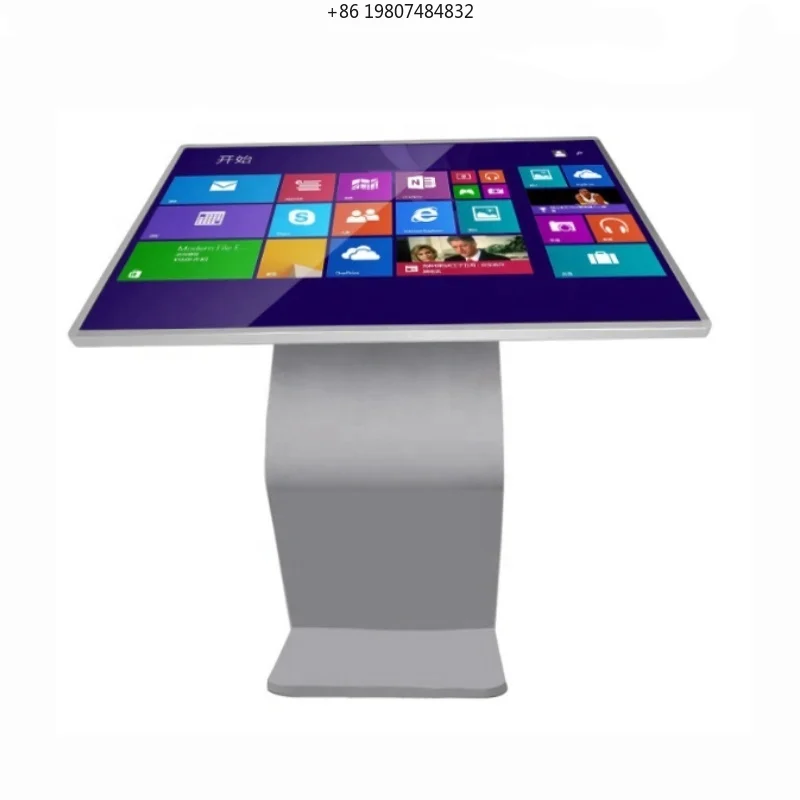 

43/55 Inch Smart Indoor Free Standing Touch Screen Digital Signage Display, Built-in Media Player, Text Support for