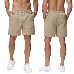 Calções esportivos de Hip Hop masculino, calças de jogging cargo, com cordão, para casa e ao ar livre, moda casual, alta qualidade