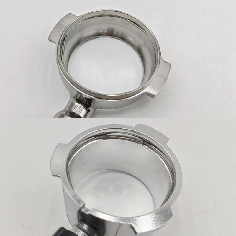 96gf Pratico Macchina da caffè Muova ritegno Clip Texture in acciaio inossidabile Portafilter Anelli fissaggio Easy