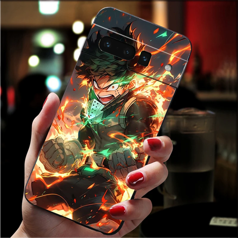 حافظة هاتف Deku Izuku Anime My Hero Academia لهاتف Google Pixel 10 9 Pro XL 9A 8 7 6 Pro Pixel 8A 7A 6A Pixel 8 7 6 5