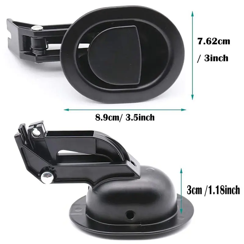 التجزئة 4 قطعة كرسي بلاستيكي الإصدار مقابض سحب البيضاوي أريكة بلاستيكية كرسي استبدال أجزاء دون كابل يناسب كابلات 3 مللي متر و 6 مللي متر #5