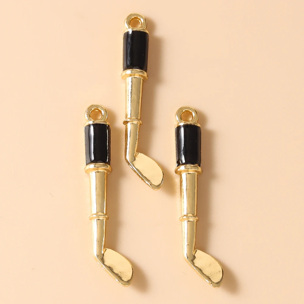 Leslie 10 Stück Sport-Anhänger Golf-Schläger Ball Eimer für Schmuckherstellung Anhänger Halsketten Ohrringe DIY Armbänder Handgemachtes Kunsthandwerk – Detail 20