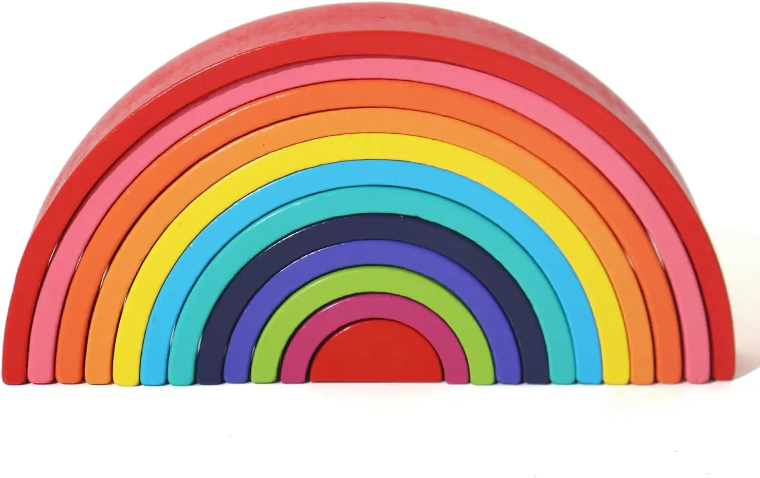 

Montessori Rainbow Arch Building Blocks - 12-Piece Creative Stacking Toy for Kids, Multifunctional Educational Playset for Fine