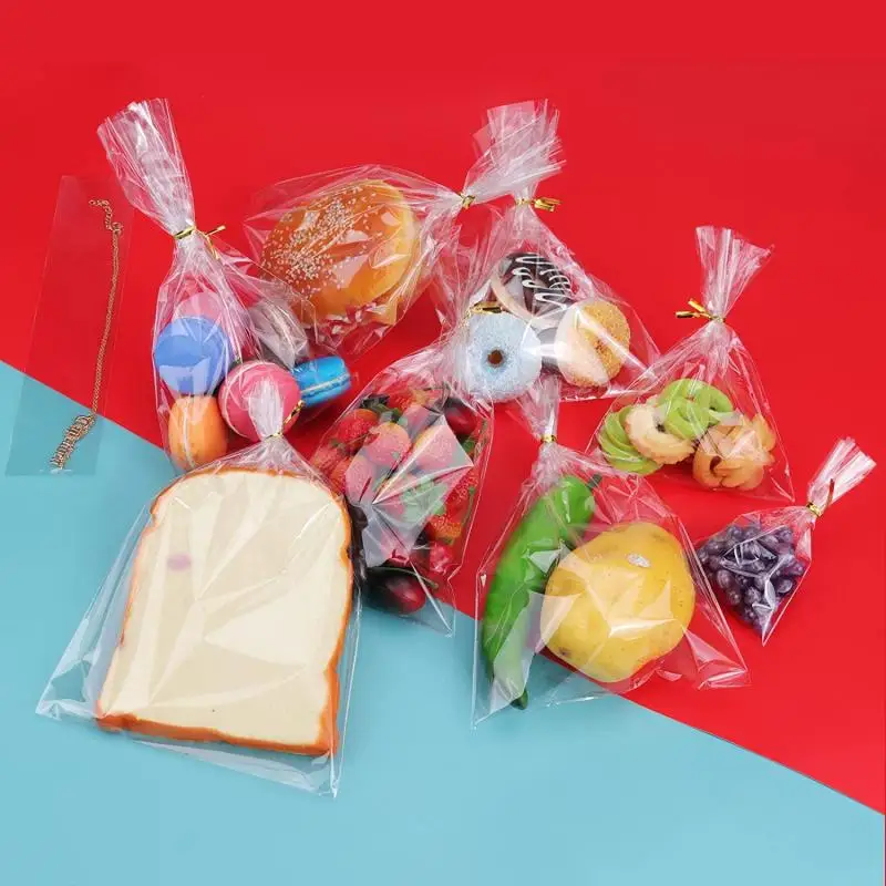 50–100 Stück transparente Zellophanbeutel, durchsichtige OPP-Plastiktüten, Süßigkeiten, Lutscher, Cooki, Geschenke, Verpackungsbeutel,