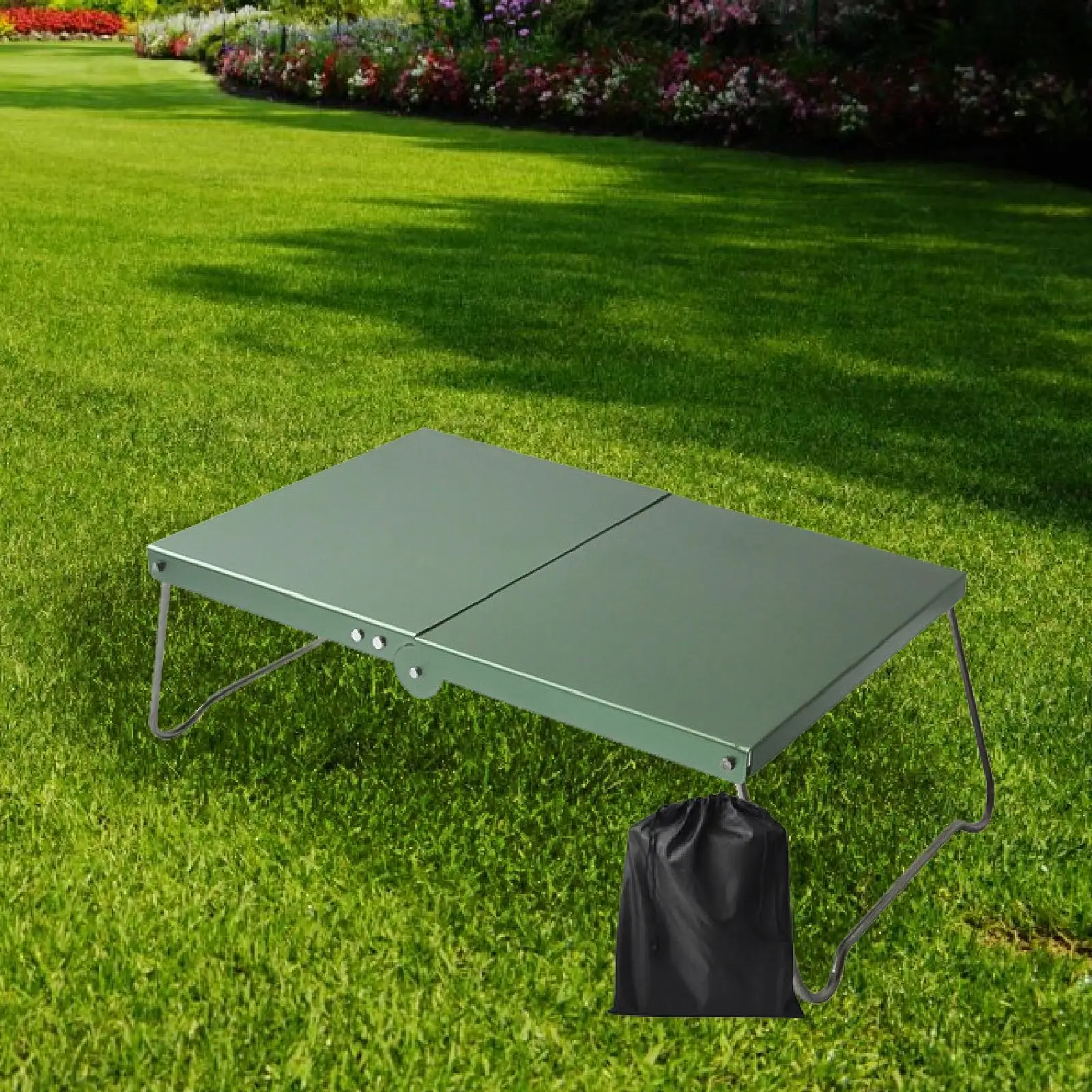 Mini Camping Table Folding Outdoor Furniture Foldable Practical with Carrying Bag Beach Table for Climbing Boating Party Yard