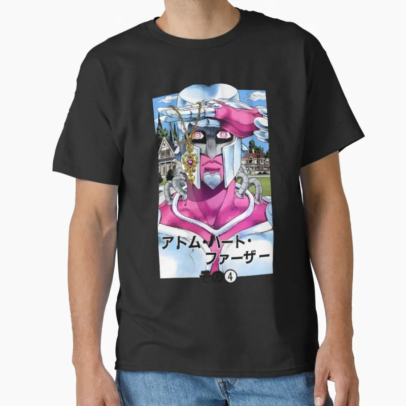 

Crazy diamond JJBA 80s Manga Jojos bizarre adventure Anime t shirt for men Large size Tops S-6XL 100% cotton printed Clothes