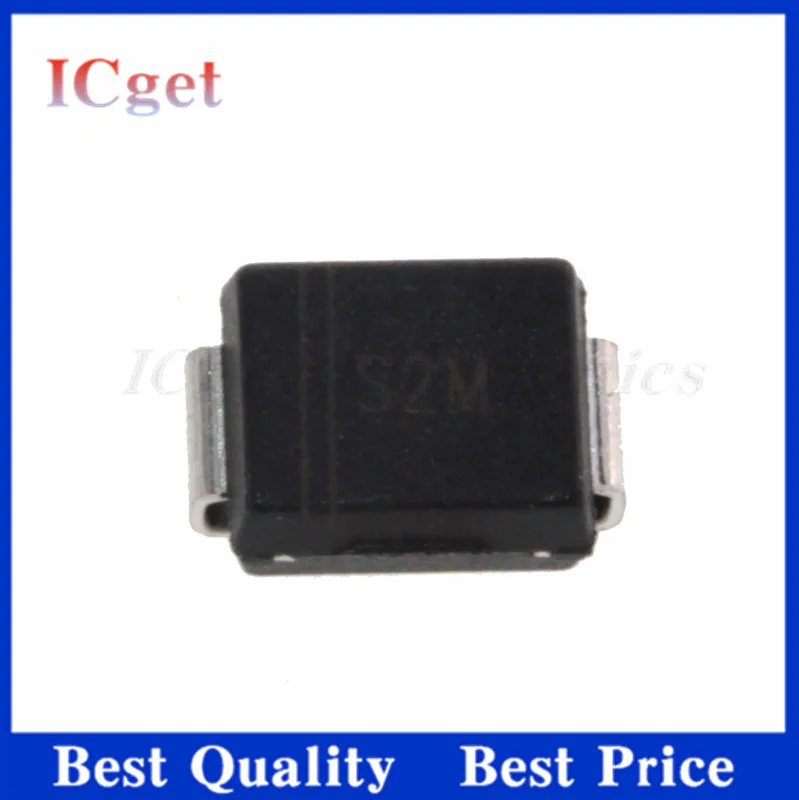 50Pcs SMD diode S2M SMB RL207 rectifier 2A/1000V DO-214AB