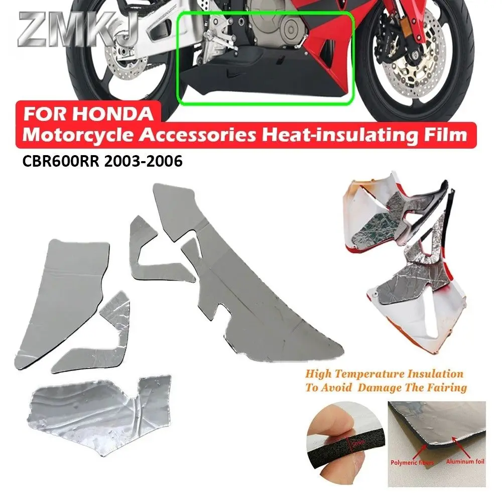 

For Honda CBR600RR 2003-2006 CBR 600RR CBR600 RR 2004-2005 Heat Shield Fairing Melting Protection Pre-Cut Insulation Sponge