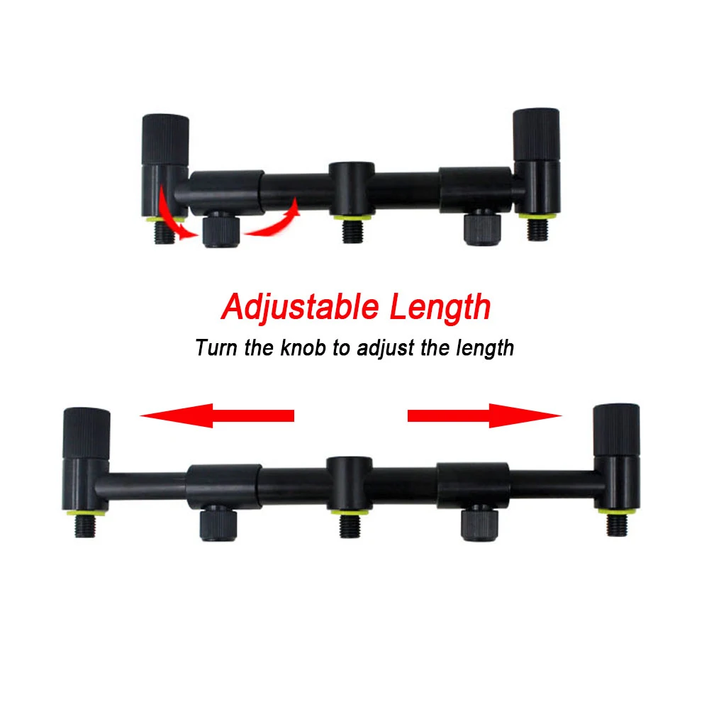 Coonor Fishing Pole Holder Extending Bank Stick Carp Fishing Supplies Adjustable Aluminum Bankstick Pole Rest for Bite Alarm view 6