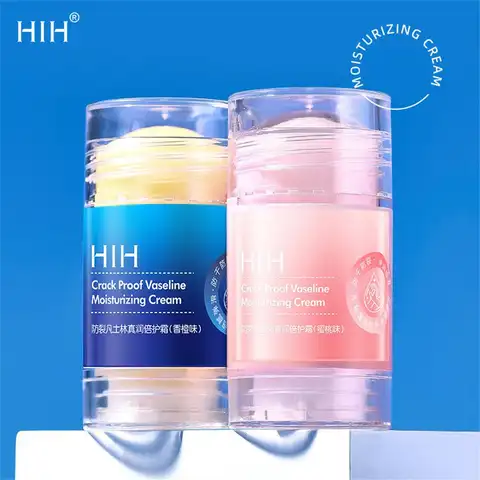 HIH Anti cracking Vaseline True Moisturizing Double Protection Cream Orange Peach Hand and Foot Moisturizing Stick Foot Cream