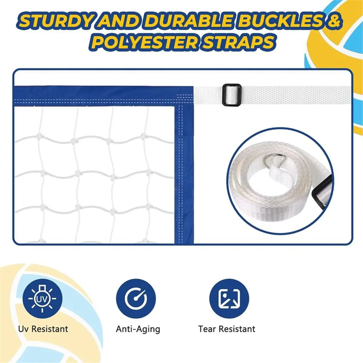618 Mega Sale Pool Volleyball Net Replacement, Net for Outdoor in Ground & Above Ground Pools