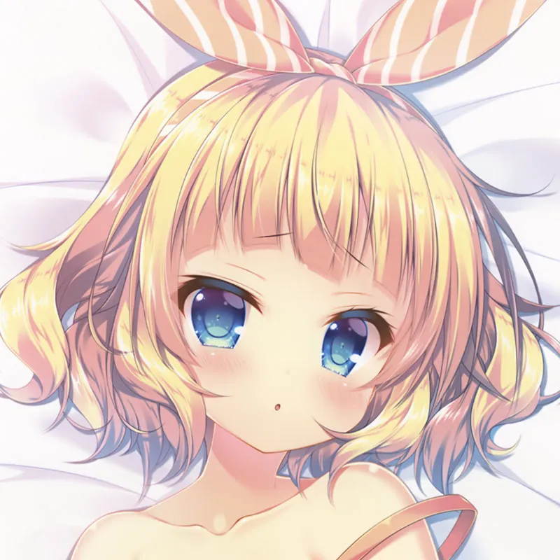 Anime Kafuu Kirima Sharo Is Ordering A Rabbit? Sexy Cozy Dakimakura Pillow Cover For Linen Gifts