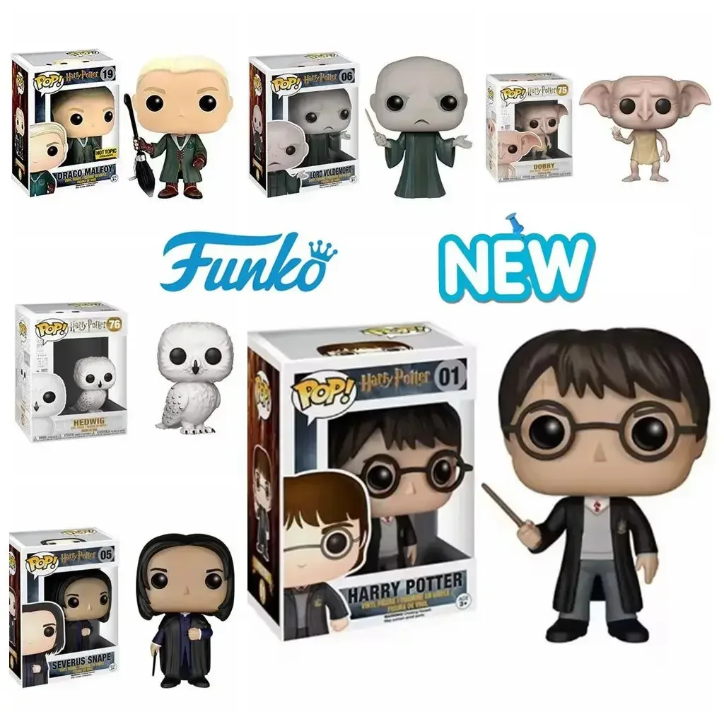 Rock-bottom Price Funko Pop Harries Potters 01# 05# 06# 19# 75# 76# Snape Malfoy Dobby Hedwig PVC Figure Collectible Model Toys