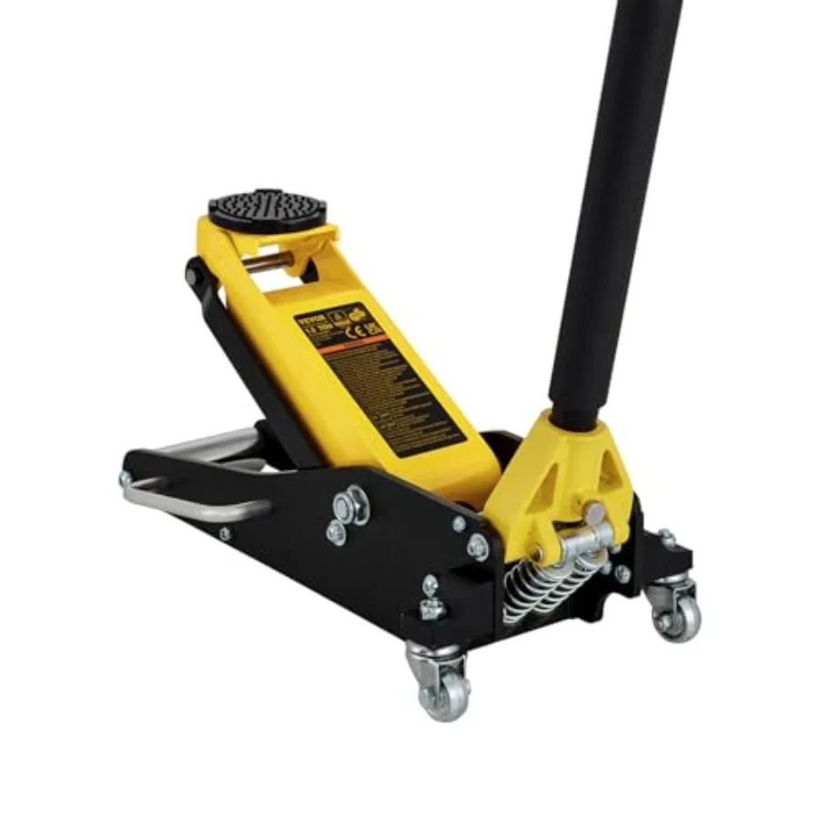 

Low Profile Floor Jack 1.5 Ton 3300 LBS Aluminum and Steel Race Ground Elevator with Dual Pistons Quick Lift Pump Auto Repair C